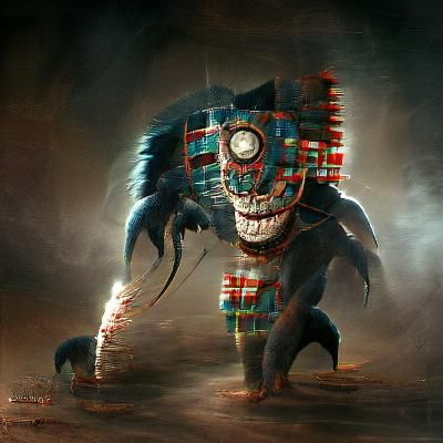 Sinister Tezcatlipoca Artwork in Rutkowski Style