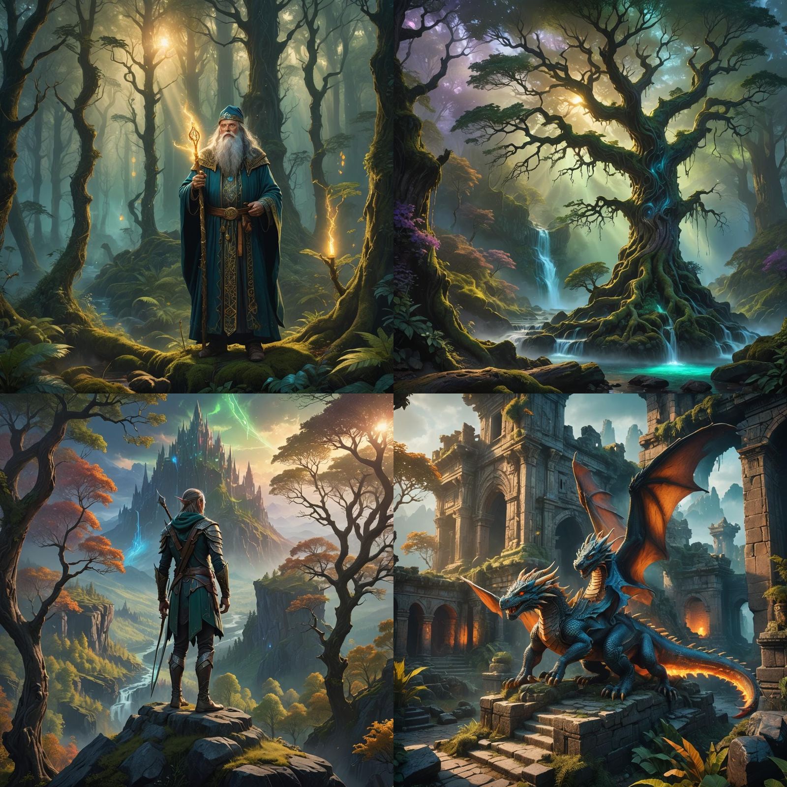 Detailed Matte Painting in Fantasy Concept Art