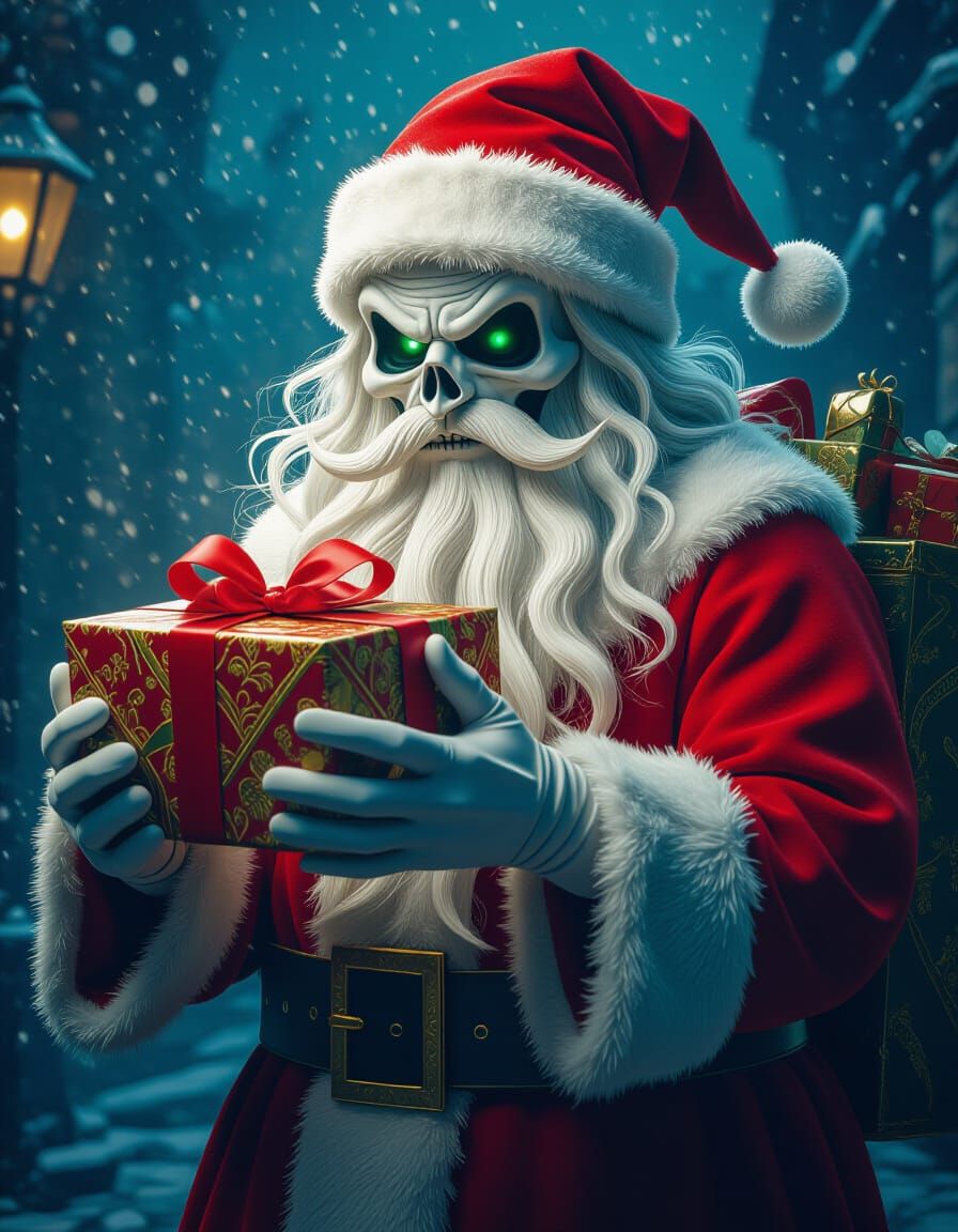 Ghost of Christmas Past Delivering Gifts in Fantasy Art