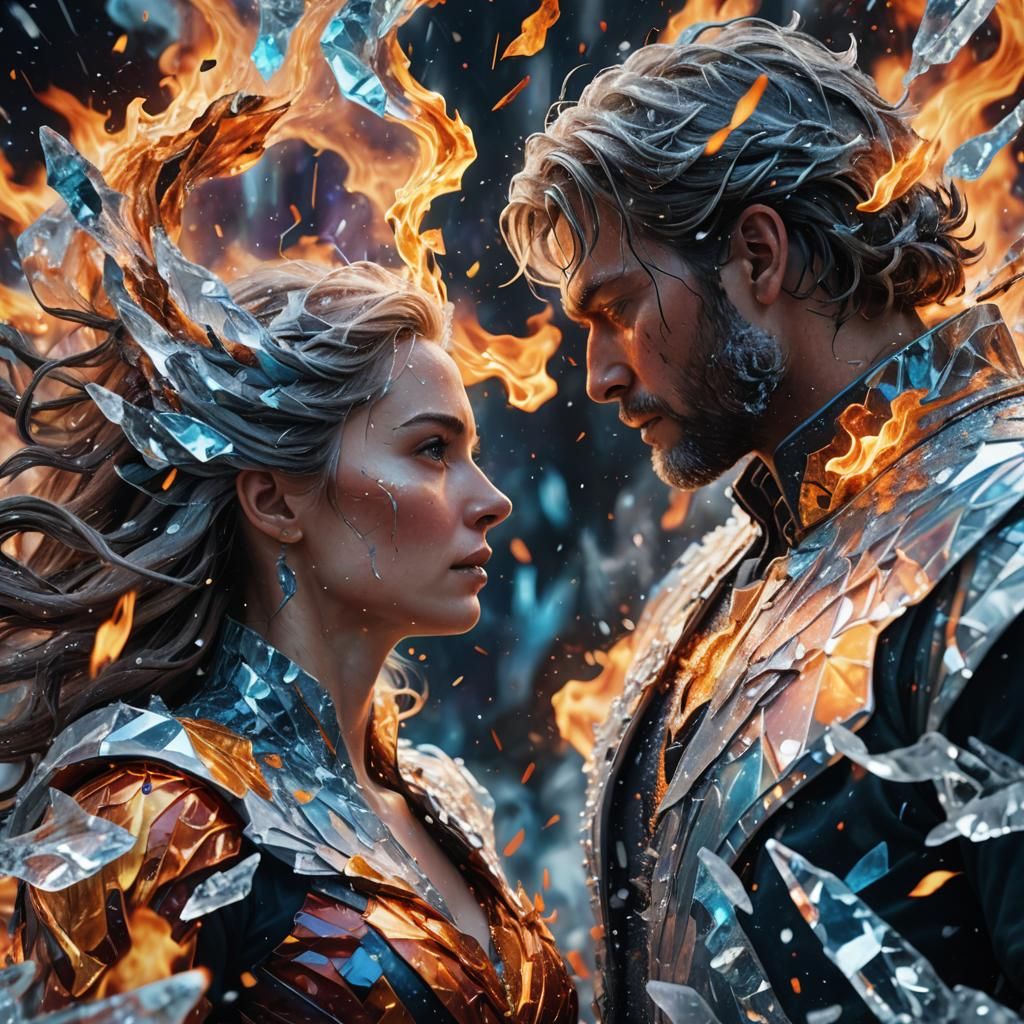 Holographic Astral Illustration of a Heated Argument