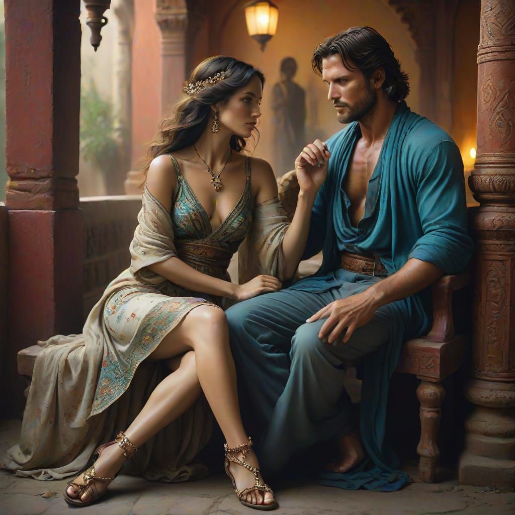 Elegant Couple in Refinement and Poise