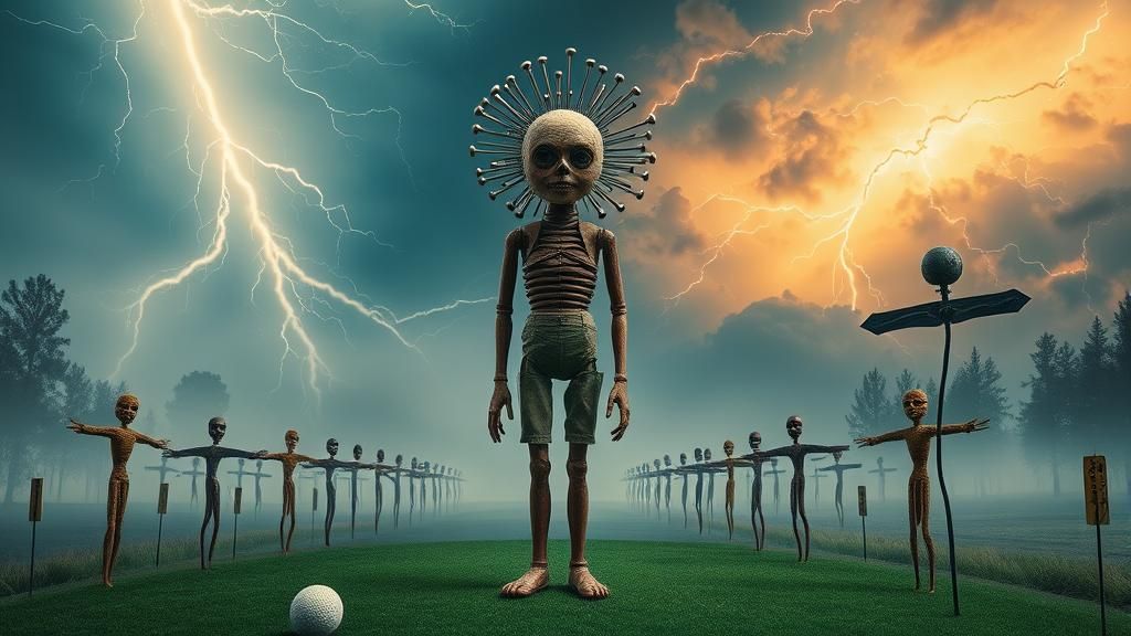 Voodoo Doll Golf Course: Surreal Dreamscape