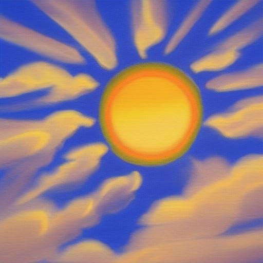 Heavenly Sun and Moon in Divine Light