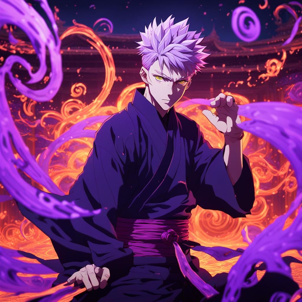 Gojo's Domain Expansion: Jujutsu Kaisen in 3D Anime Art