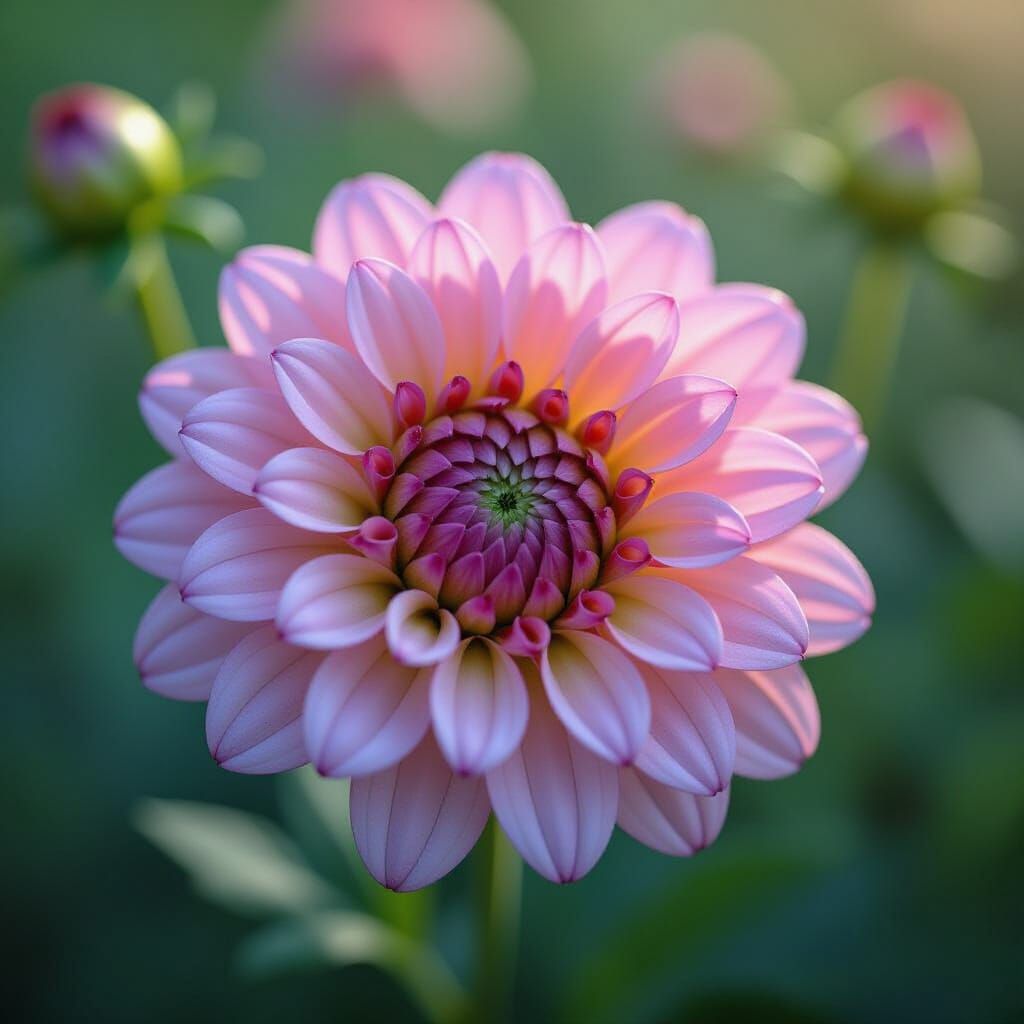 Hyperrealistic Macro Flower with Graffiti Art Elements