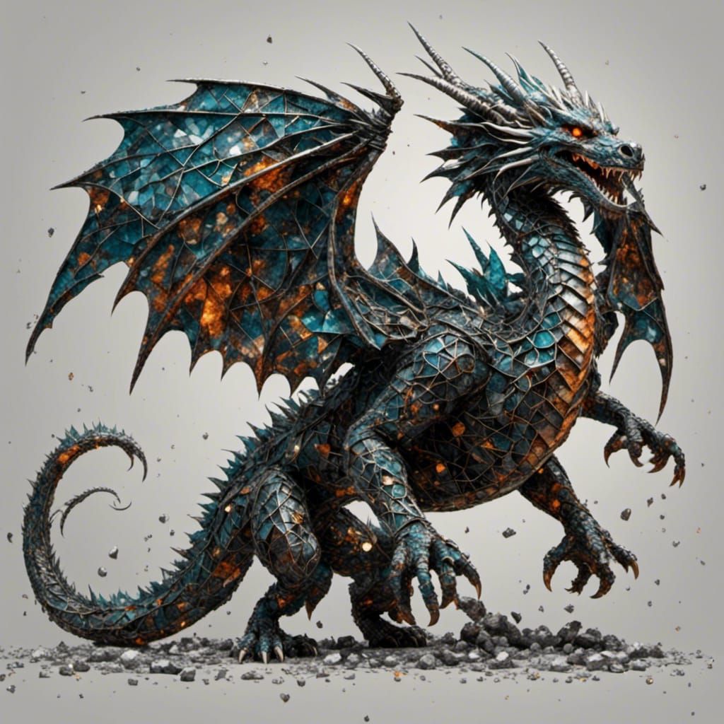 <lora:VoidDragon 1p0:1.0> <lora:Grid:1.0> A dragon with grid...