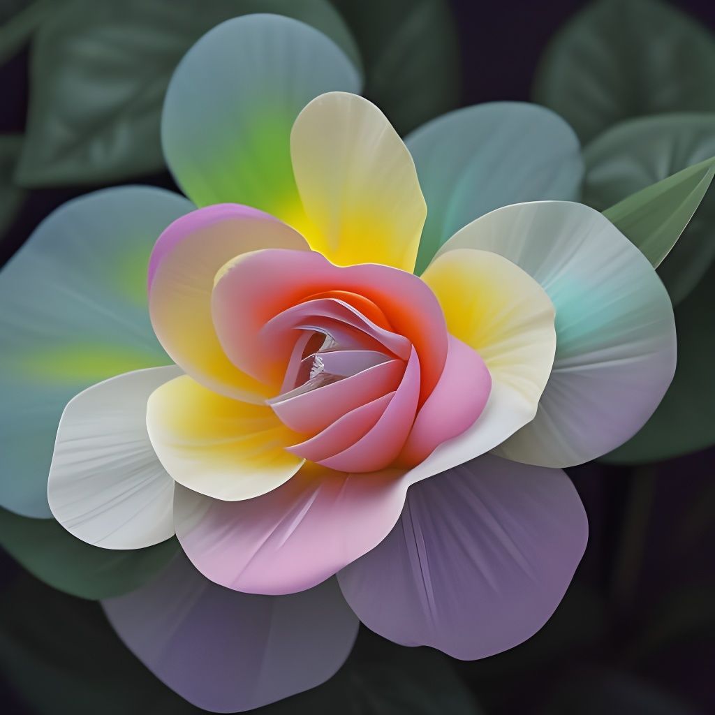 Iridescent Fantasy Flower in 8K Resolution