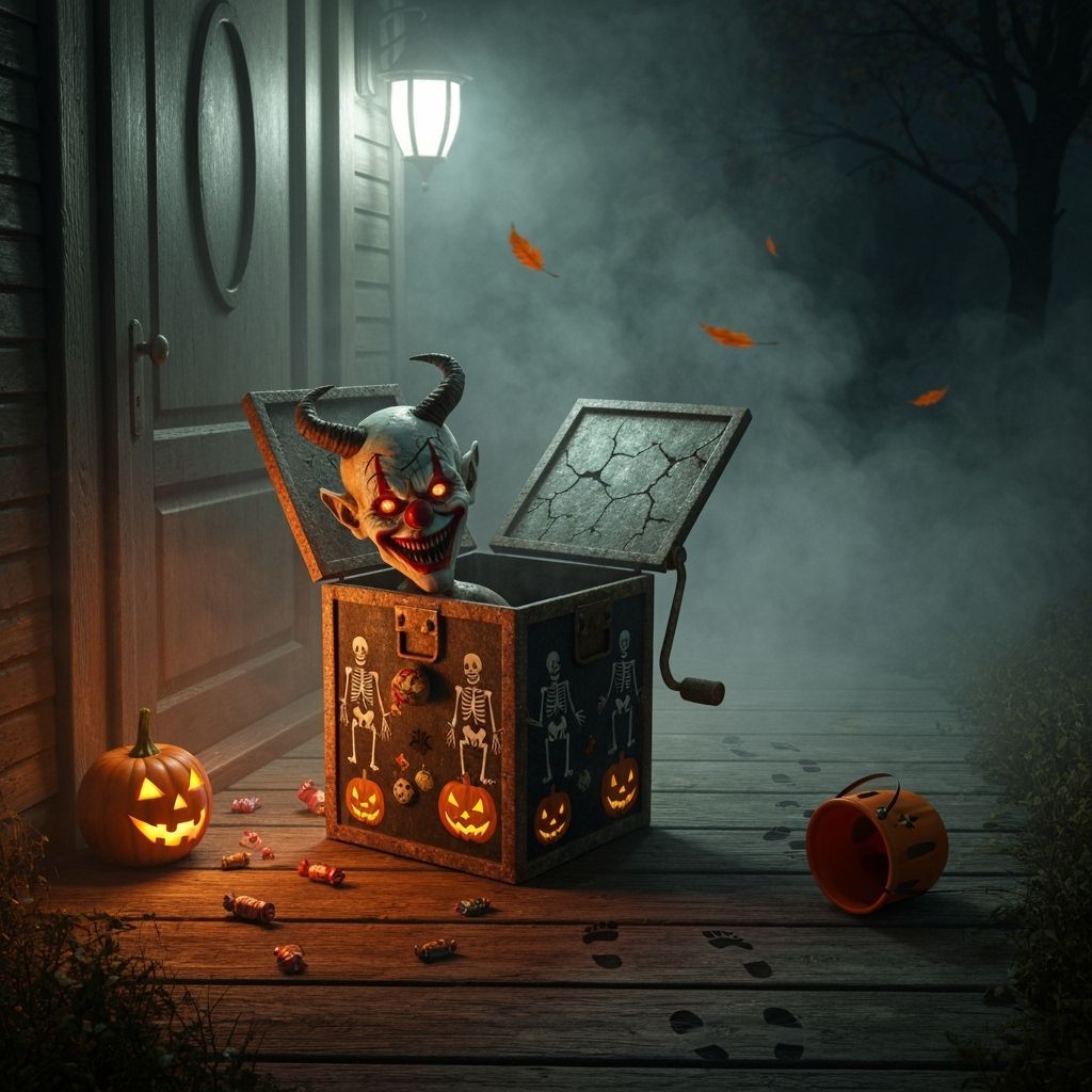 Demonic Jack-in-the-Box Emerges on Halloween Doorstep