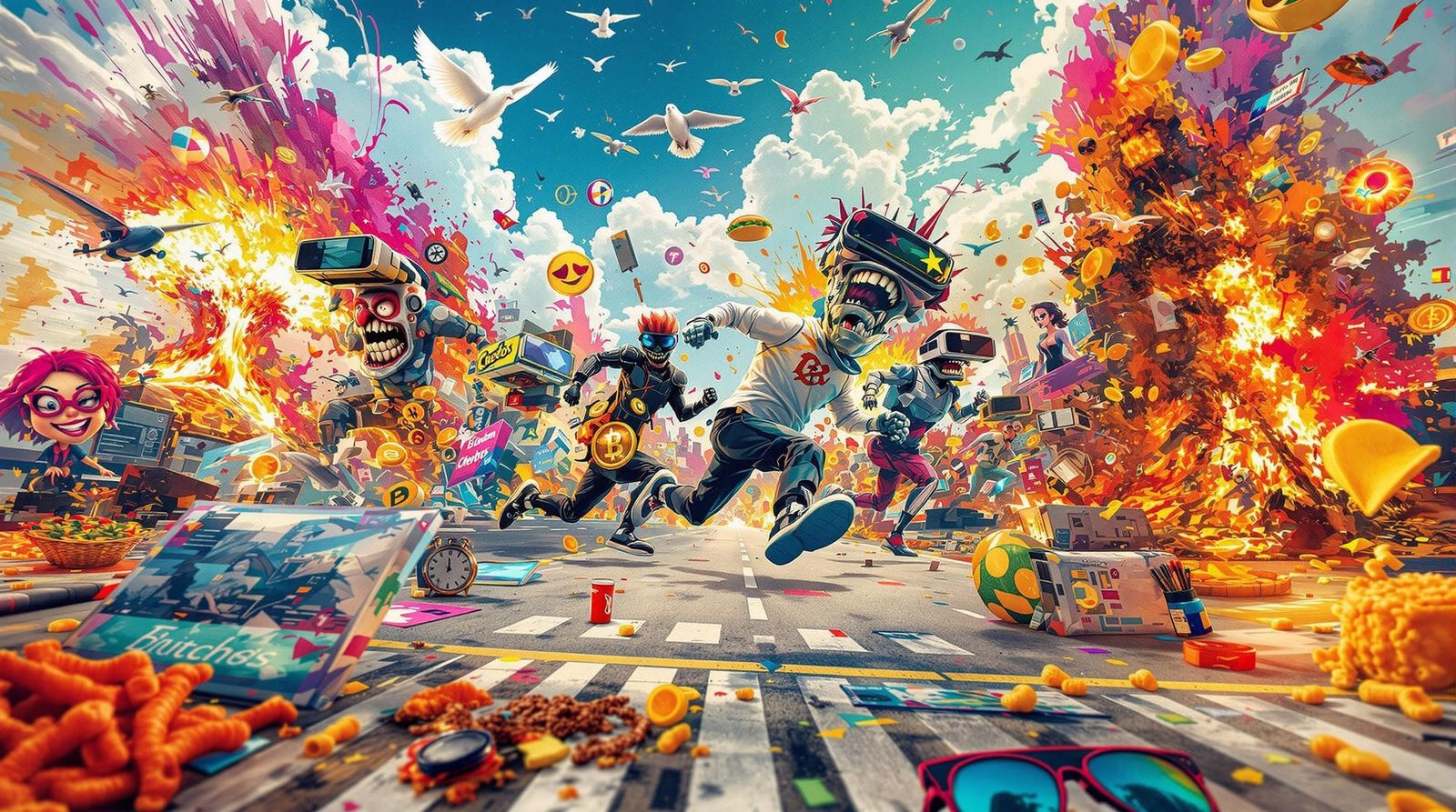 Impulse Issues: Colorful Mixed Media Chaos