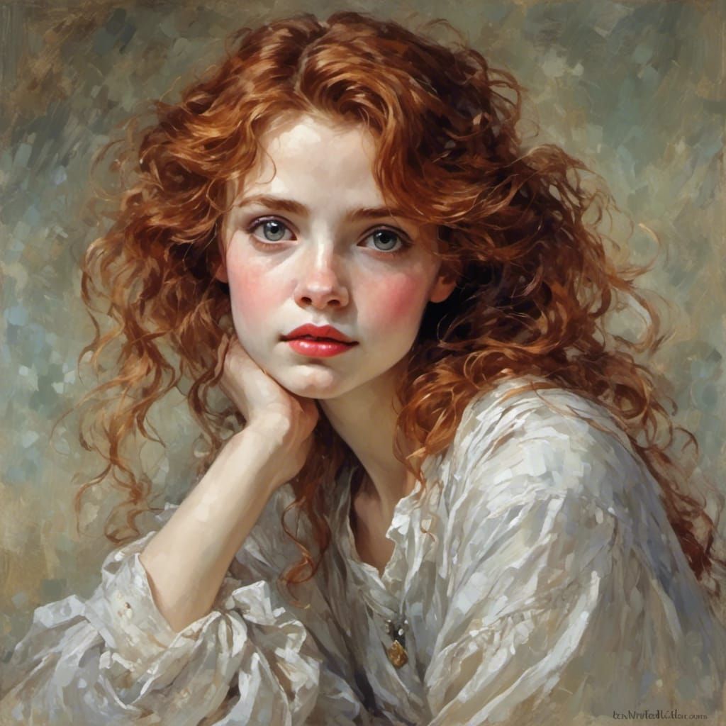 Realistic Beauty Portrait Generated by AI