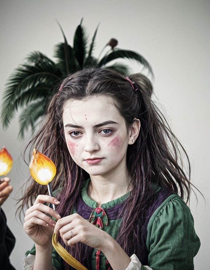 Mourning Women Plan Future in Splash Art Style