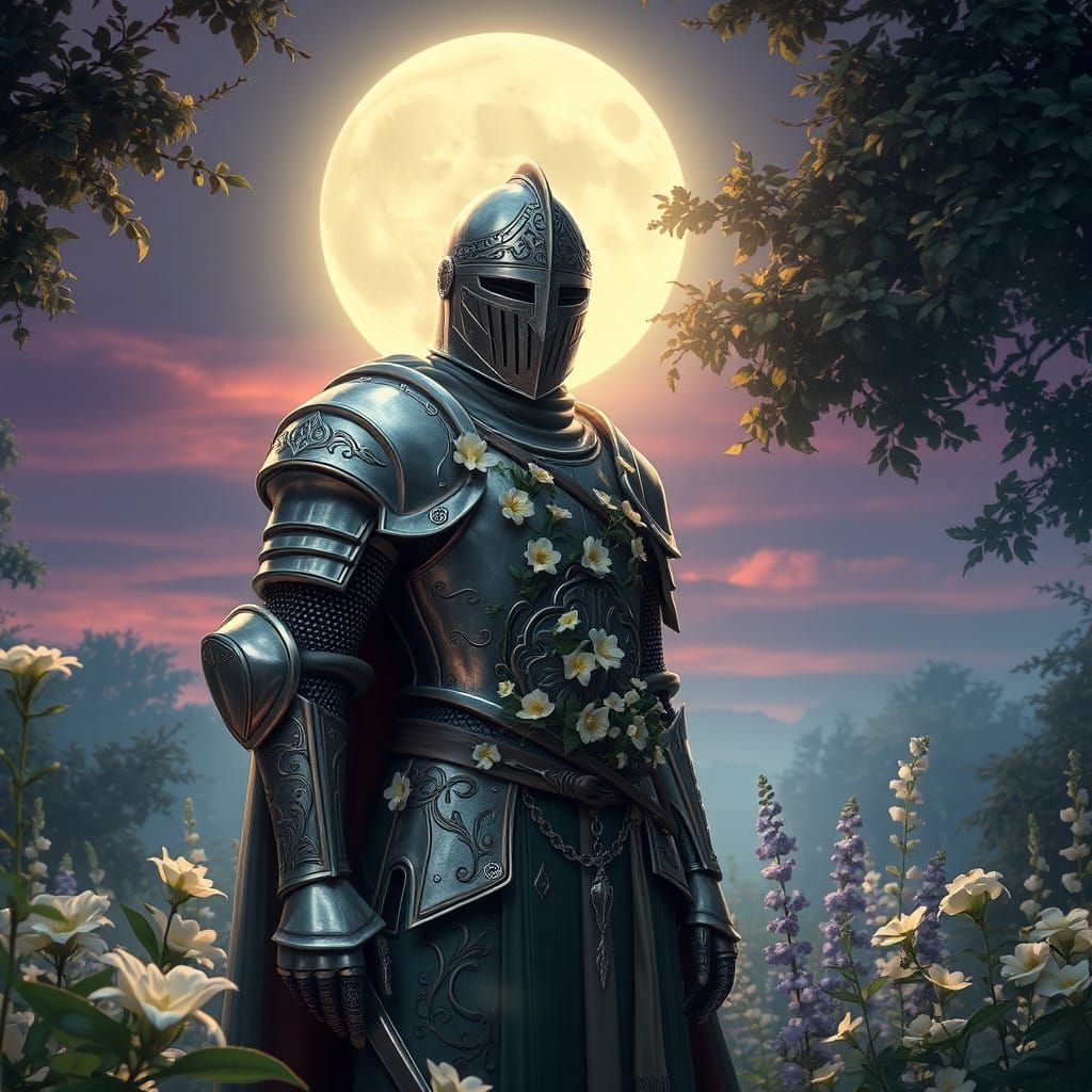 Moonlit Flowers of Elegance