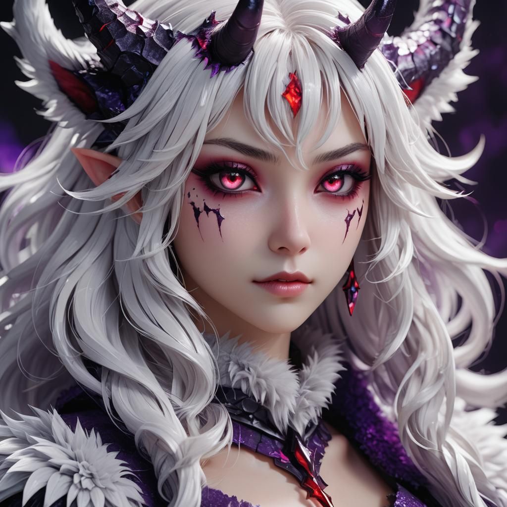 Furry Anime Girl's Demonic Transformation in 3D