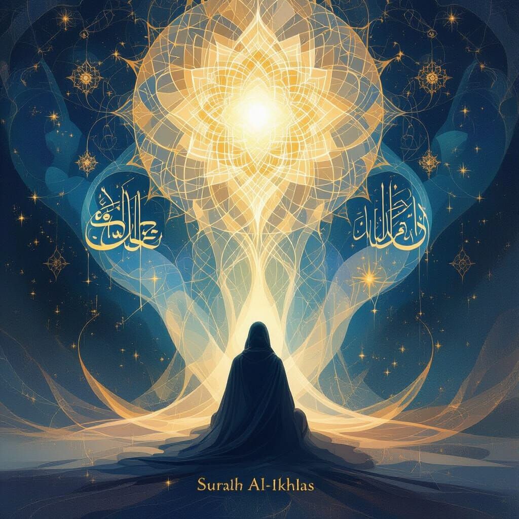 Divine Unity Evoked in Mystical Abstract Art