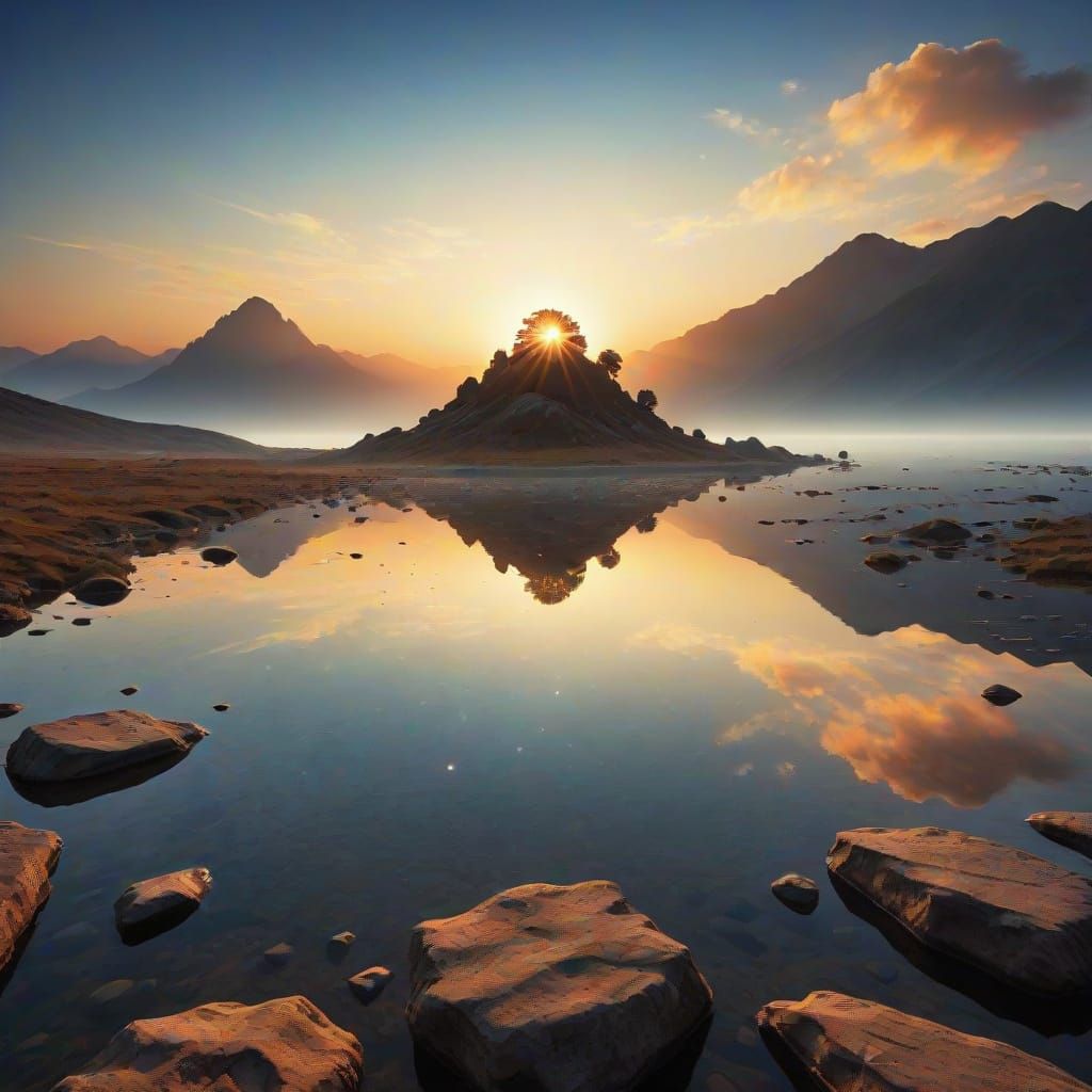 Cosmic Mannerist Suspense, Sunrise, Stillness, Silence, Serenity, Solitude, Stunning, Sublime