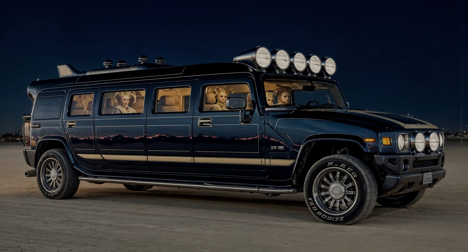 Steampunk Limousine at Future Desert Festival