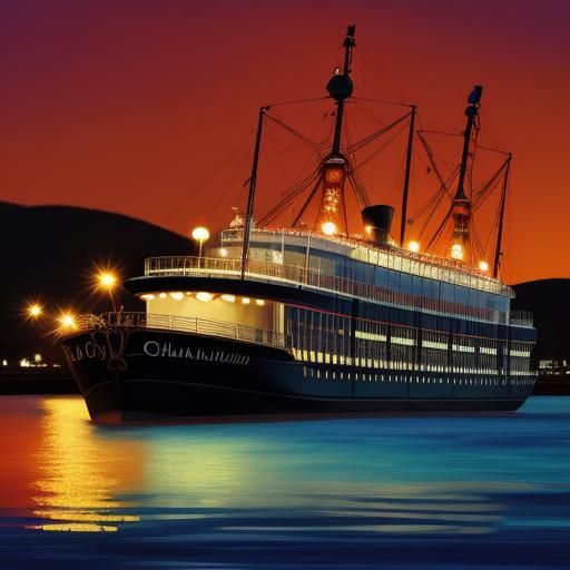 Mississippi Queen Steamboat in Fauvist Digital Art