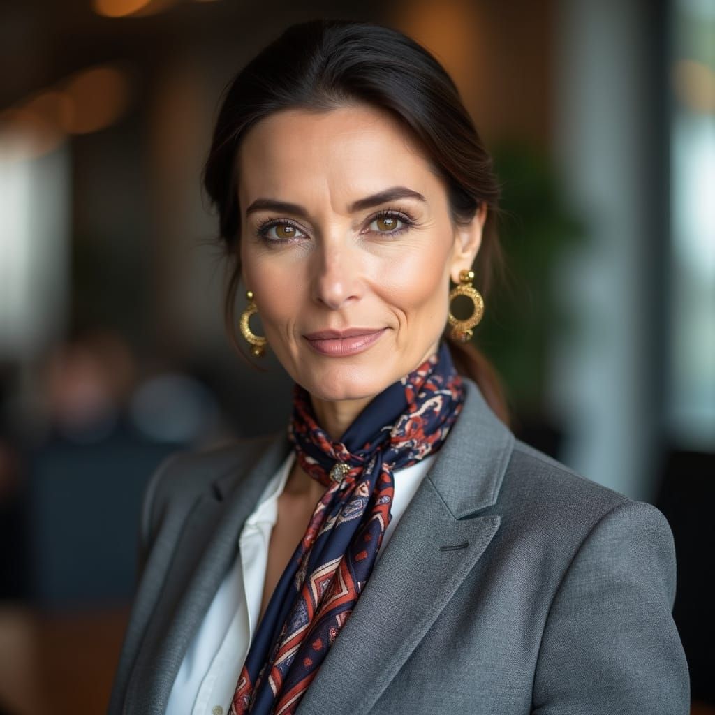 Confident CEO Portrait in Executive Boardroom