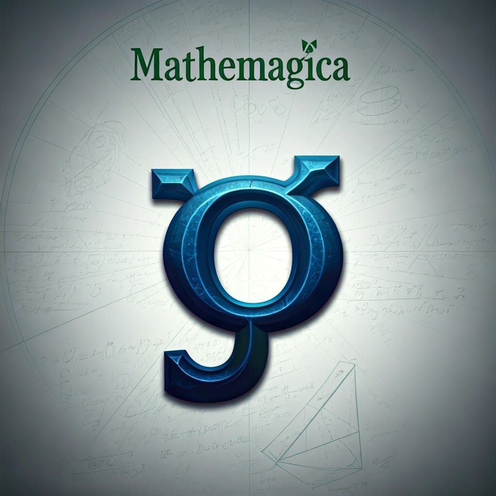 Mathemagica: Sigma Symbol with Watercolor Math Sketches