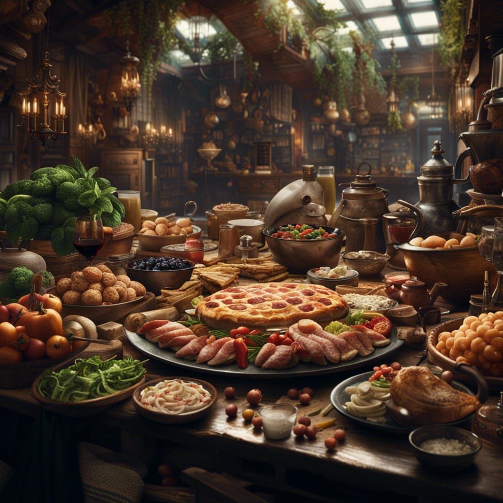 Epic Food: Cinematic Digital Matte Painting