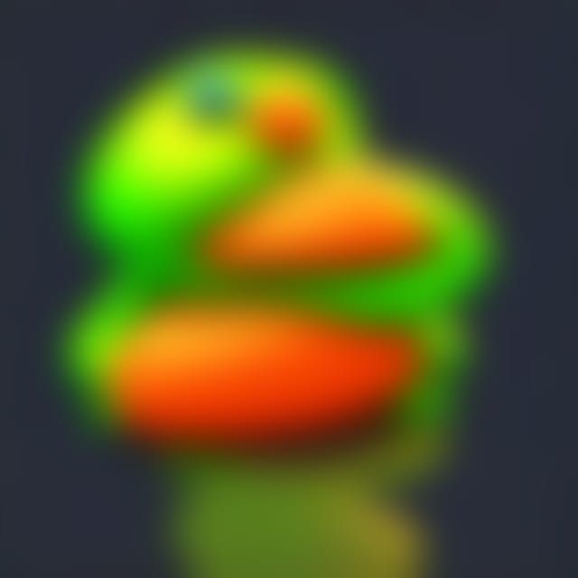 Cookie Monster Snorting Cookie Dough: 3D Digital Art