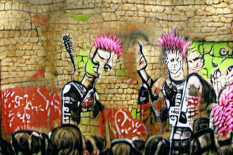 Punk Graffiti Wall Art