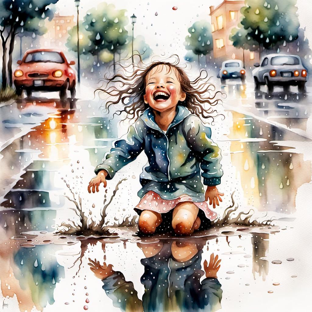 Playing in the rain 04