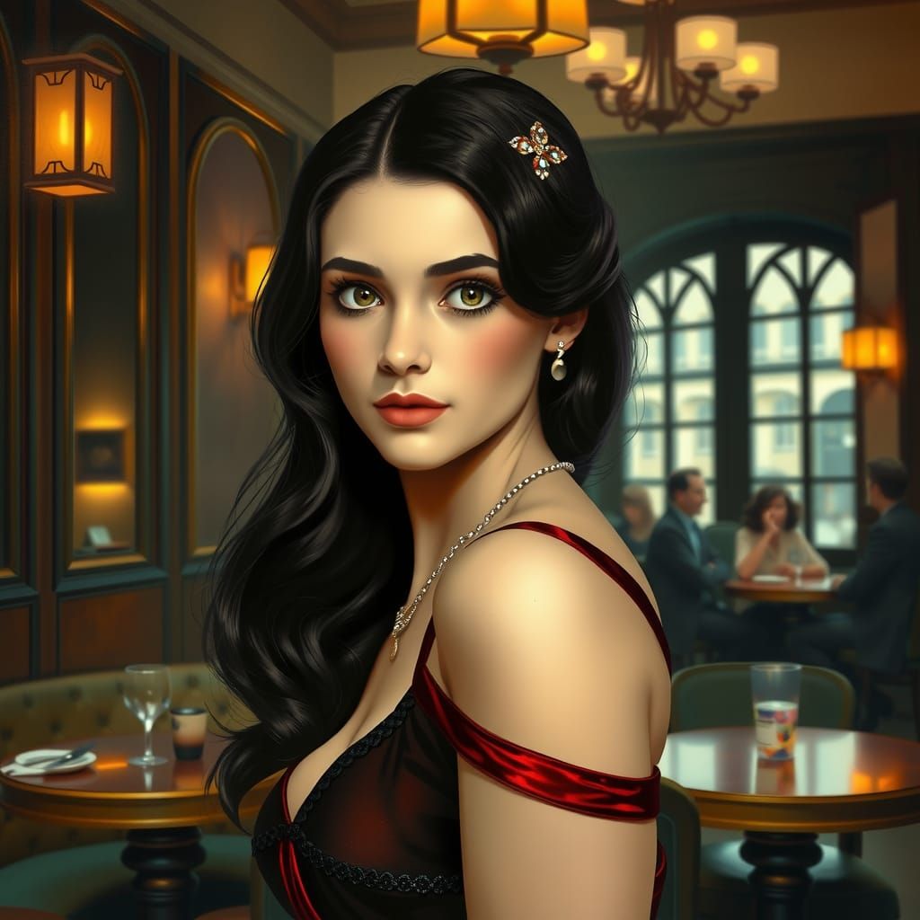 Elegant 1920s Portrait of a French Ingenue