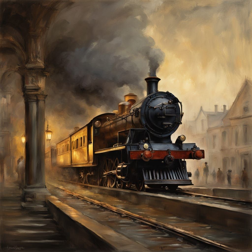 Romantic Scottish Train Chugs Through Misty Highlands