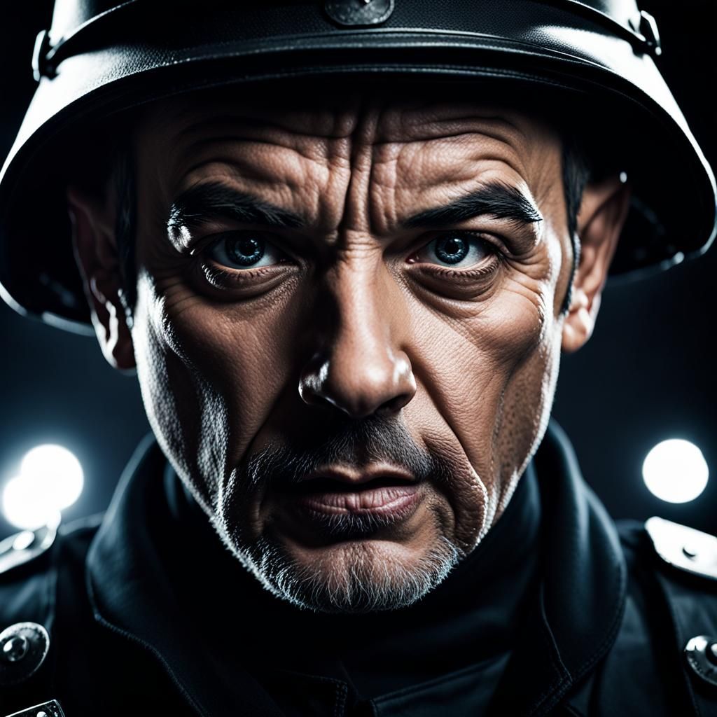 Police Combat Against Evil: Vector Logo Design