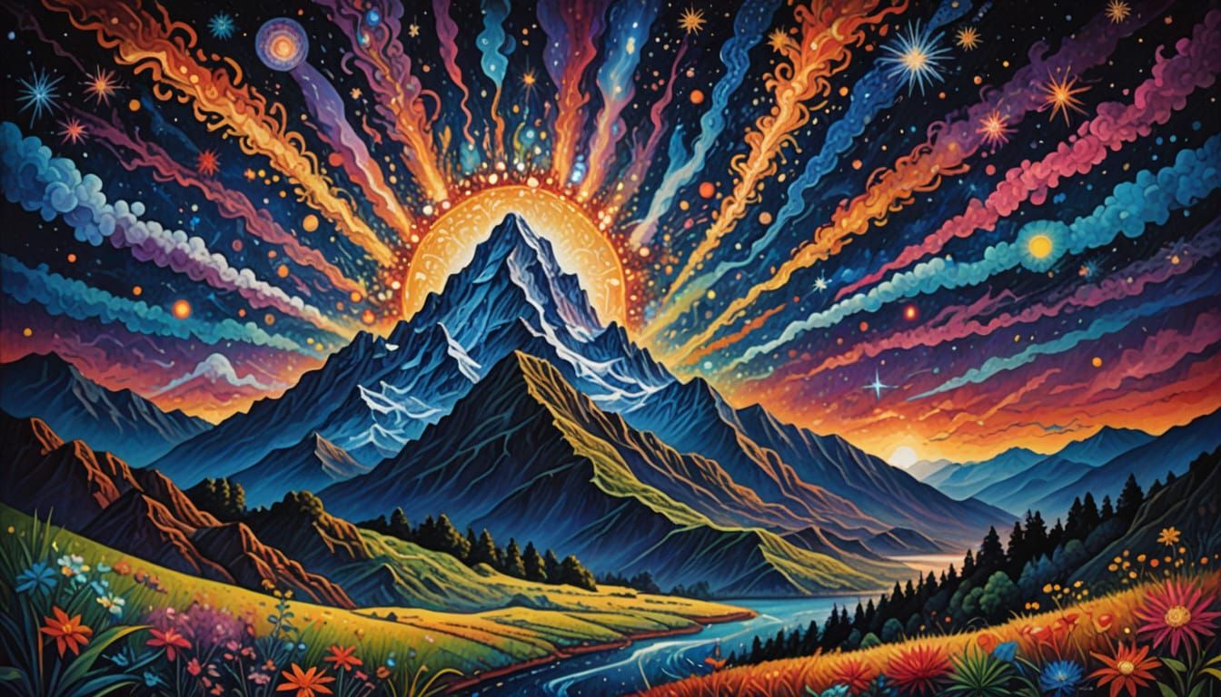 Vibrant Fireworks Against a Celestial Canvas