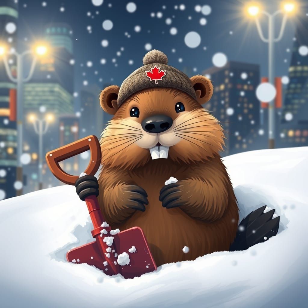 It's snowing now....