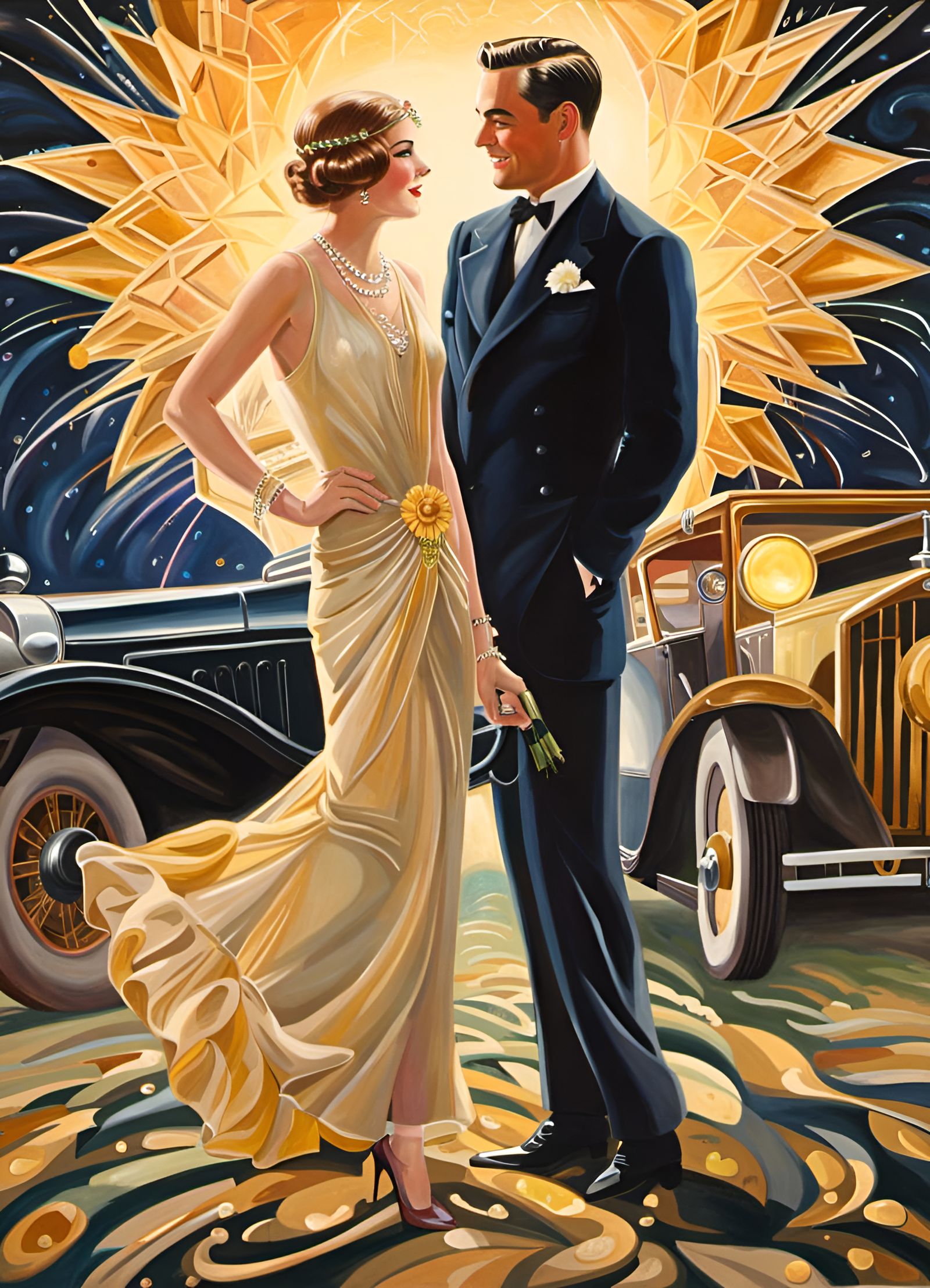 "The Great Gatsby" promotional book cover