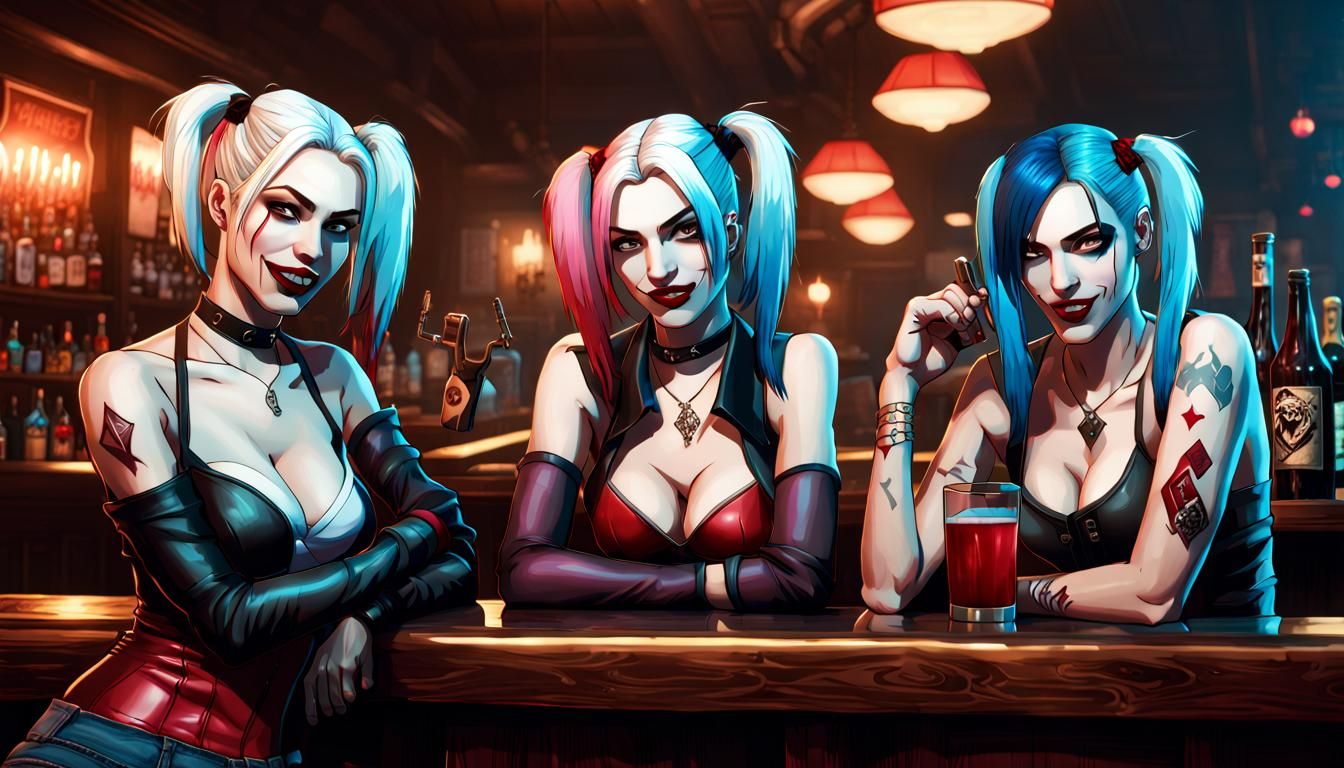Jeannette from the Vtmb.
Jinx from League of Legends.
Harley...