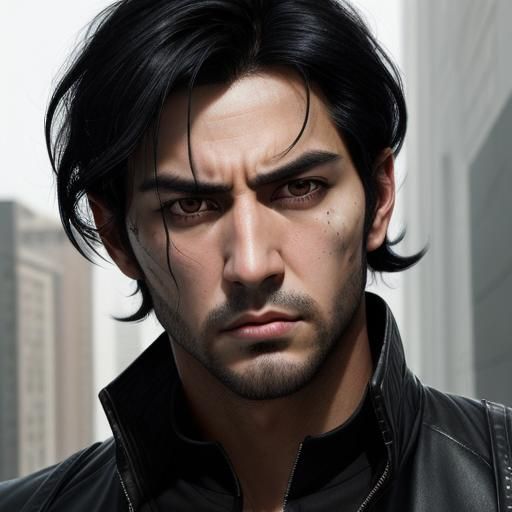 Hyperrealistic Portrait of a Handsome Rogue