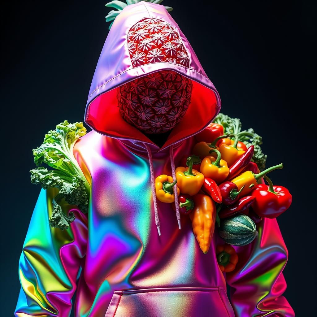 Magical Hoodie Transformed into Fruits and Vegetables