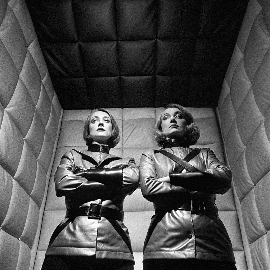 Sinister Joan and Bette in Dark, Surreal Madhouse