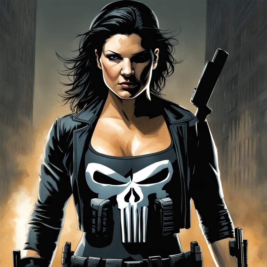 Female Punisher Character Concept Art