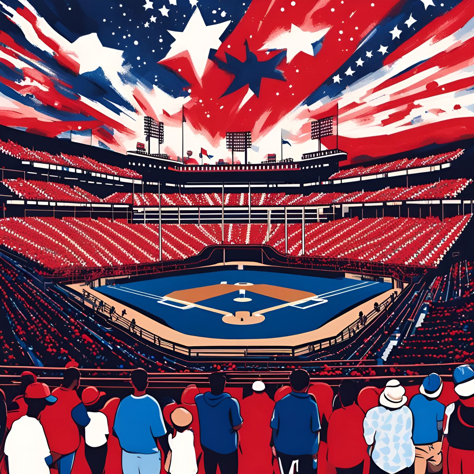 Take Me Out to the Ball Game Illustration