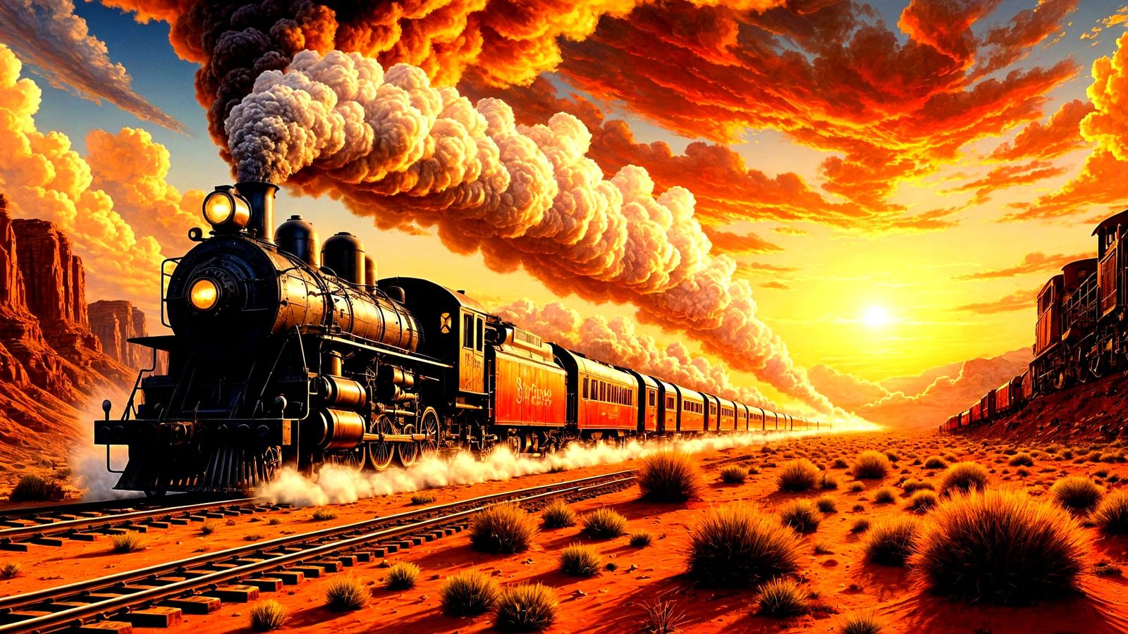 Locomotive Sunset