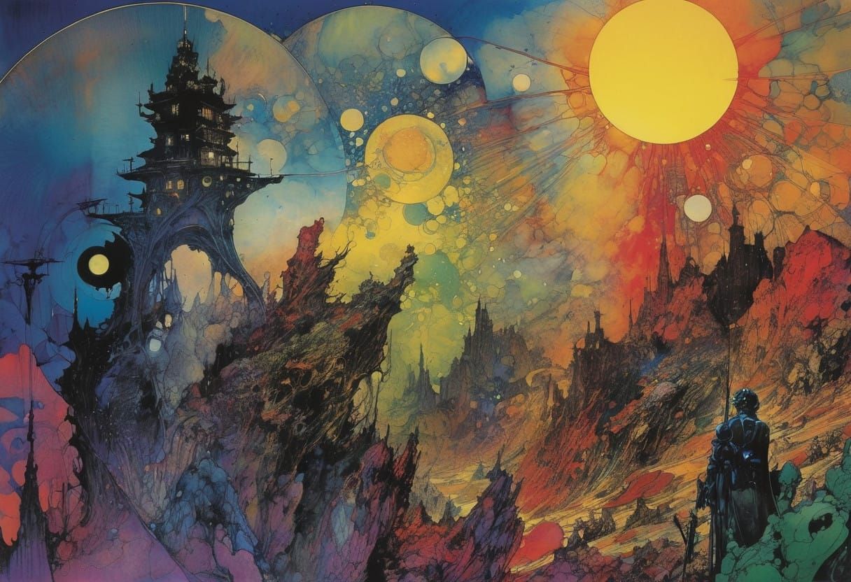 Vibrant Abstract Art in Dazzling Colors