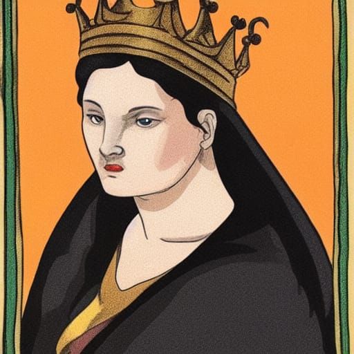 Portrait of a Noblewoman in Art Nouveau Style