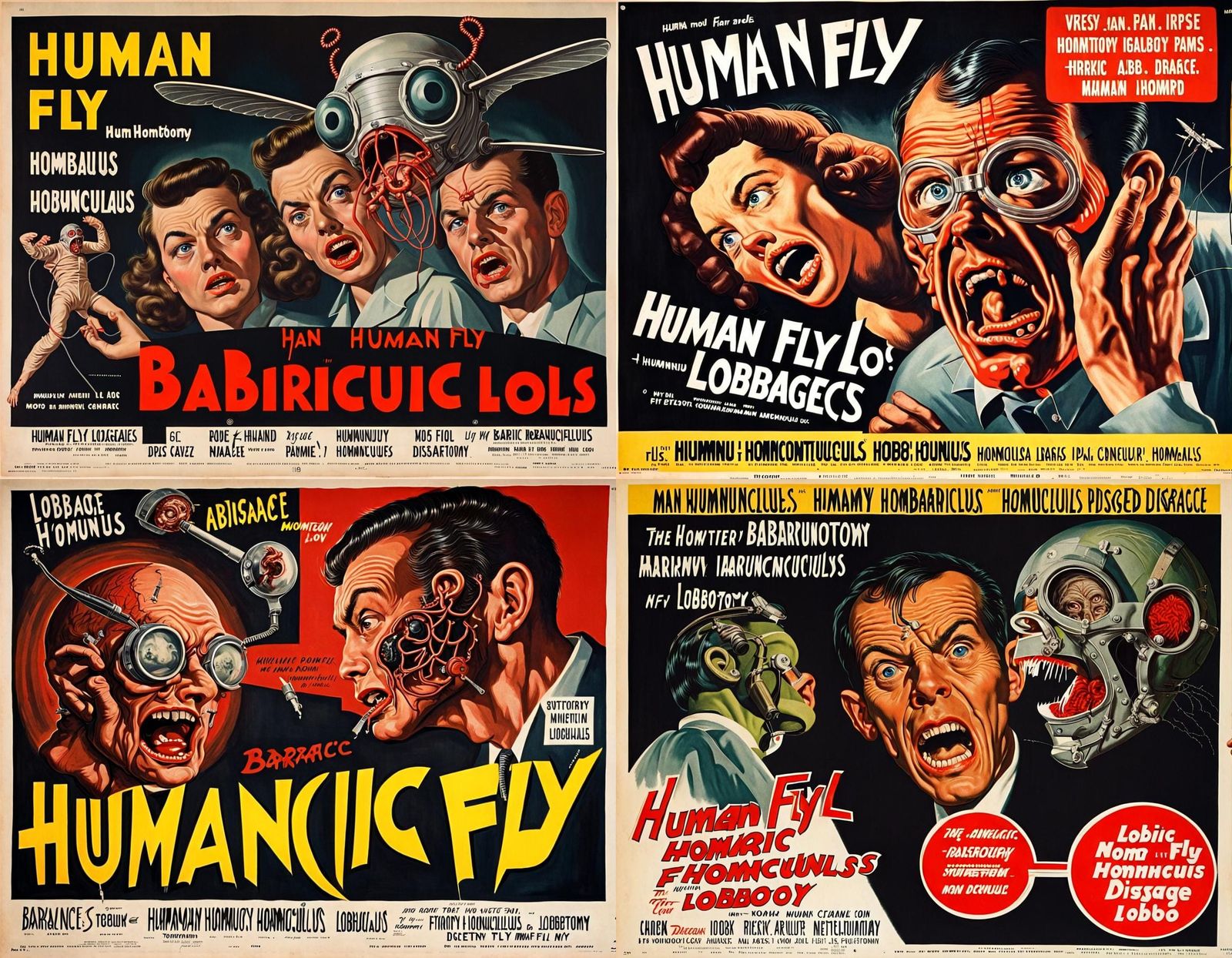 1950s Movie Poster: The Human Fly