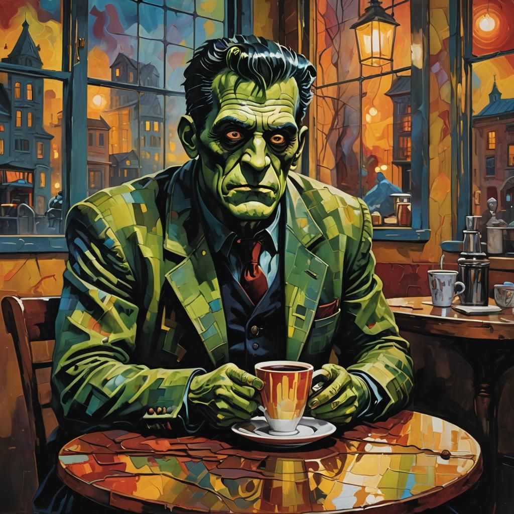 Frankenstein's Coffee Break: Surrealist Pop Art