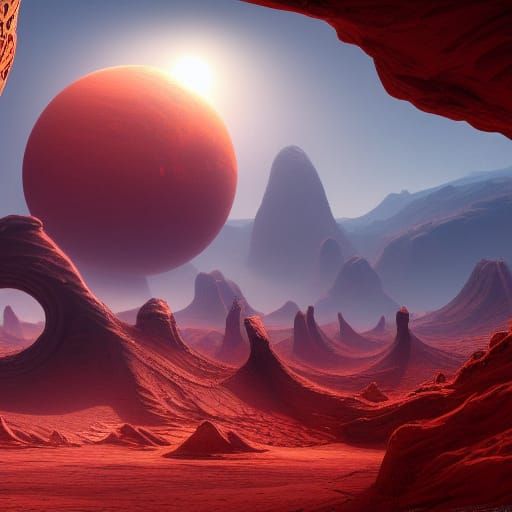 Life on Mars: Detailed Matte Painting