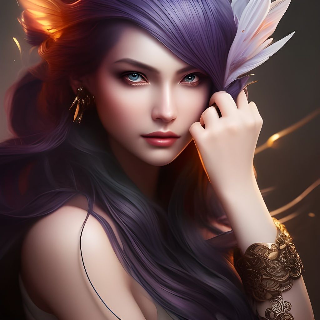 Ink Landscape with Waterfalls and Liquid Solar Winds