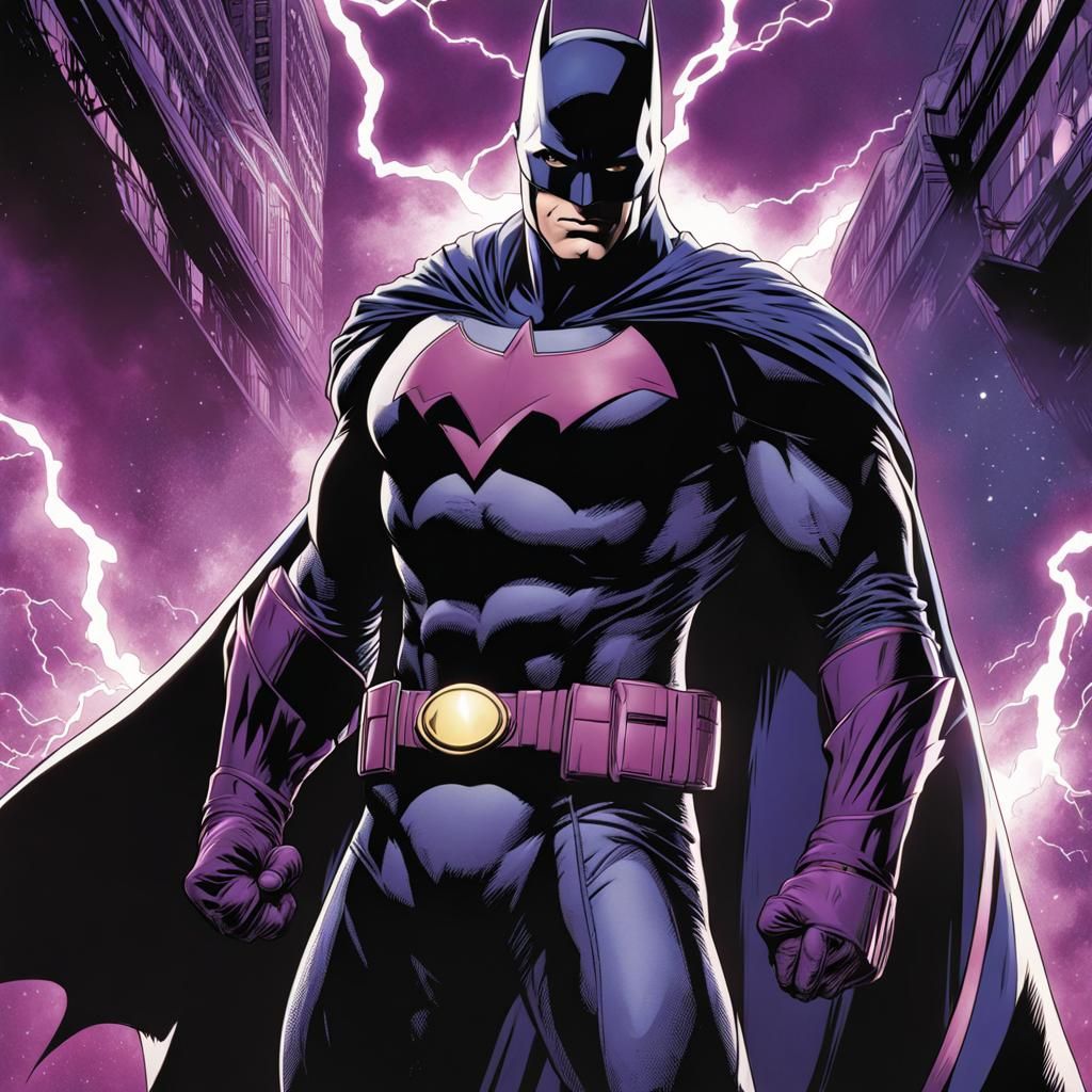 Purple Flash Barry Allen in Detective Comics Style