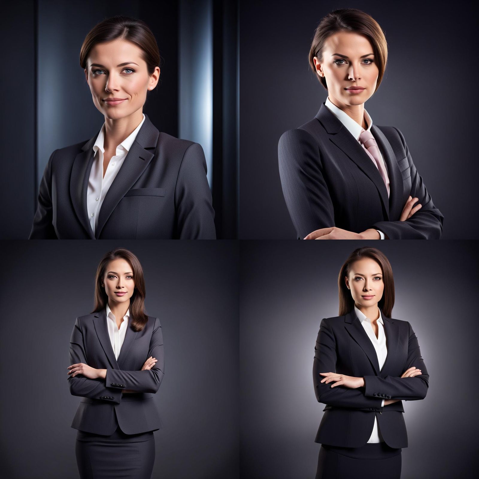 Elegant Professional in Modern Dark Gradient