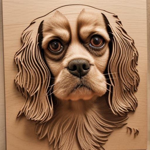 Pyrography “Wood” Rather be a Real Dog
