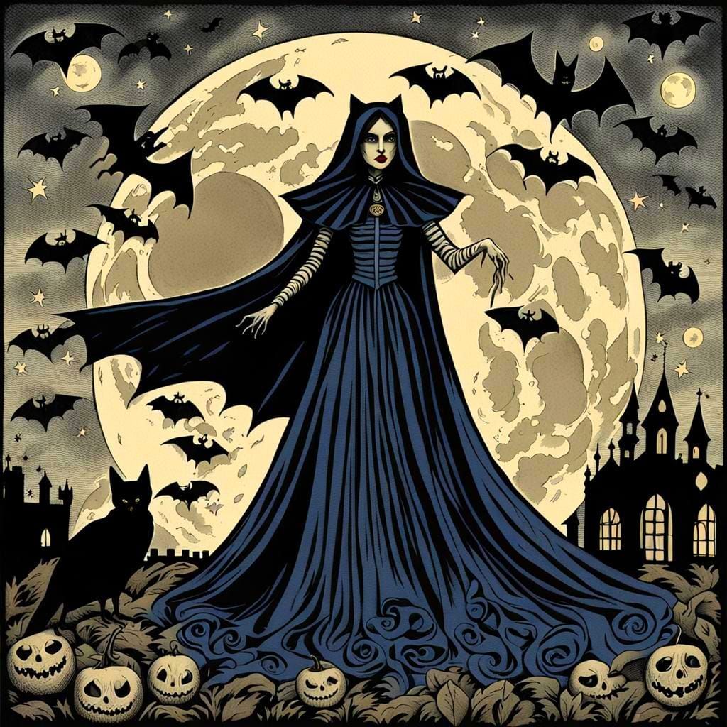 lady vampire loteria card